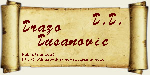 Dražo Dušanović vizit kartica